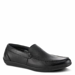 NEW SPRING STEP SHOES men's ceto-b plain driving mocassin in black